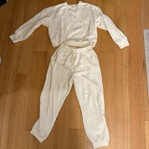 Zara Cream Pajama Set for Women